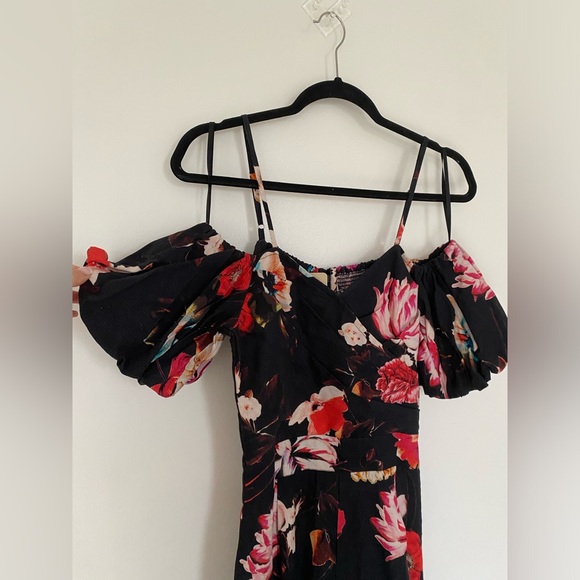 Ranna Gill x Anthropologie - Off-the-Shoulder Floral Jumpsuit, size XS - Picture 7 of 11